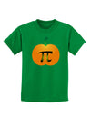 Pumpkin Pi Pumpkin Pie Thanksgiving Childrens Dark T-Shirt-Childrens T-Shirt-TooLoud-Kelly-Green-X-Small-Davson Sales