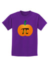 Pumpkin Pi Pumpkin Pie Thanksgiving Childrens Dark T-Shirt-Childrens T-Shirt-TooLoud-Purple-X-Small-Davson Sales