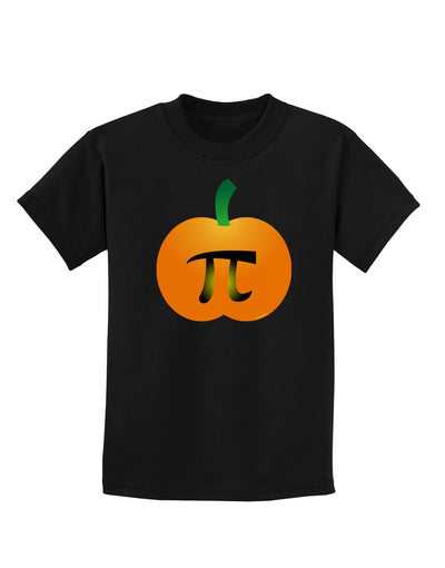 Pumpkin Pi Pumpkin Pie Thanksgiving Childrens Dark T-Shirt-Childrens T-Shirt-TooLoud-Black-X-Small-Davson Sales