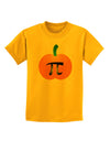 Pumpkin Pi Pumpkin Pie Thanksgiving Childrens T-Shirt-Childrens T-Shirt-TooLoud-Gold-X-Small-Davson Sales