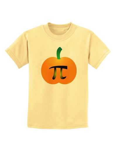 Pumpkin Pi Pumpkin Pie Thanksgiving Childrens T-Shirt-Childrens T-Shirt-TooLoud-Daffodil-Yellow-X-Small-Davson Sales