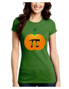 Pumpkin Pi Pumpkin Pie Thanksgiving Juniors Crew Dark T-Shirt-T-Shirts Juniors Tops-TooLoud-Kiwi-Green-Juniors Fitted Small-Davson Sales