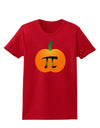 Pumpkin Pi Pumpkin Pie Thanksgiving Womens Dark T-Shirt-TooLoud-Red-X-Small-Davson Sales