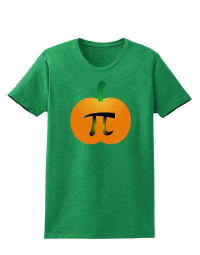 Pumpkin Pi Pumpkin Pie Thanksgiving Womens Dark T-Shirt-TooLoud-Kelly-Green-X-Small-Davson Sales