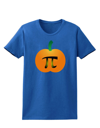 Pumpkin Pi Pumpkin Pie Thanksgiving Womens Dark T-Shirt-TooLoud-Royal-Blue-X-Small-Davson Sales