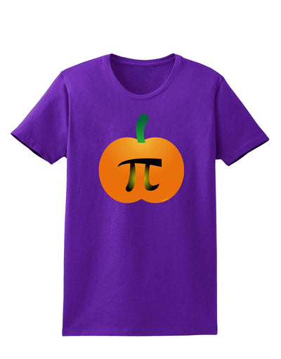 Pumpkin Pi Pumpkin Pie Thanksgiving Womens Dark T-Shirt-TooLoud-Purple-X-Small-Davson Sales