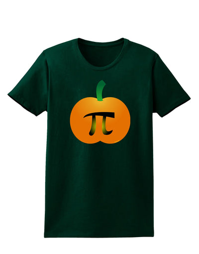 Pumpkin Pi Pumpkin Pie Thanksgiving Womens Dark T-Shirt-TooLoud-Forest-Green-Small-Davson Sales