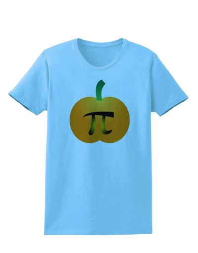 Pumpkin Pi Pumpkin Pie Thanksgiving Womens T-Shirt-Womens T-Shirt-TooLoud-Aquatic-Blue-X-Small-Davson Sales