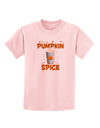 Pumpkin Spice Latte Hearts Childrens T-Shirt-Childrens T-Shirt-TooLoud-PalePink-X-Small-Davson Sales