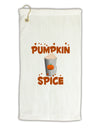 Pumpkin Spice Latte Hearts Micro Terry Gromet Golf Towel 16 x 25 inch-Golf Towel-TooLoud-White-Davson Sales