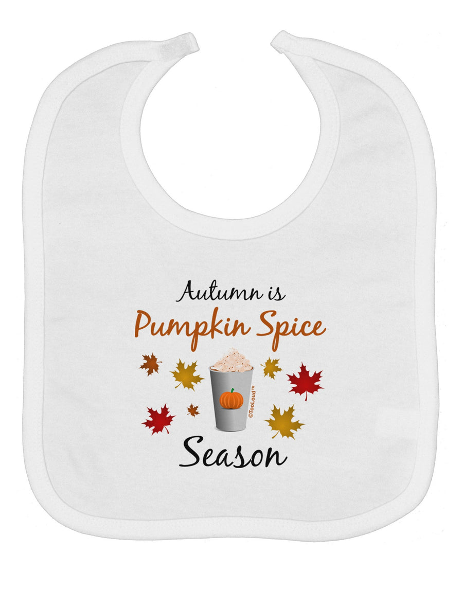 Pumpkin Spice Season Baby Bib