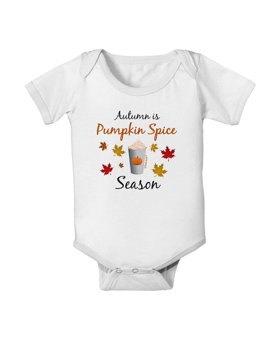Pumpkin Spice Season Baby Romper Bodysuit-Baby Romper-TooLoud-White-06-Months-Davson Sales