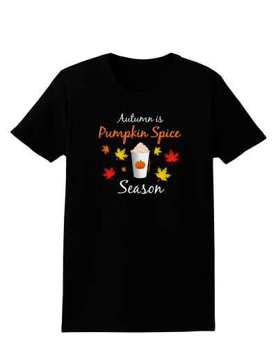 Pumpkin Spice Season Womens Dark T-Shirt-TooLoud-Black-X-Small-Davson Sales