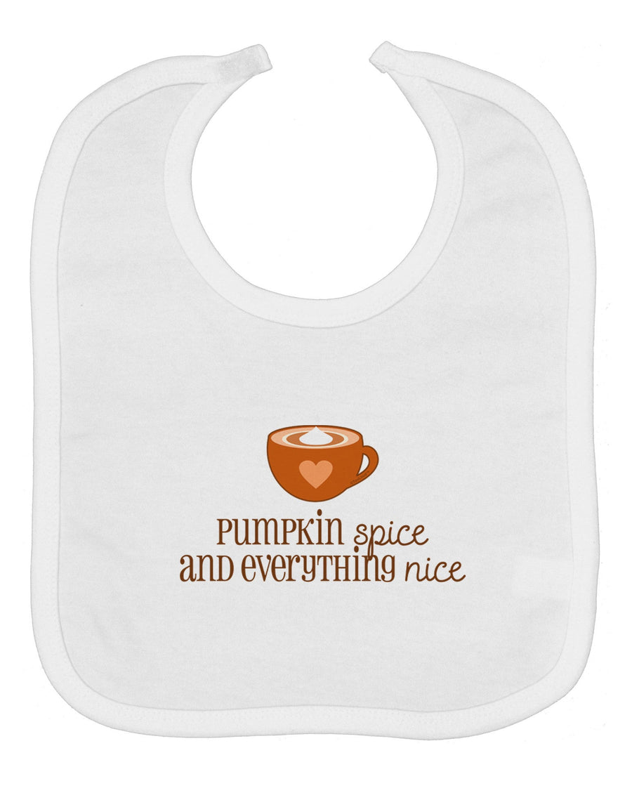 Pumpkin Spice and Everything Nice Baby Bib