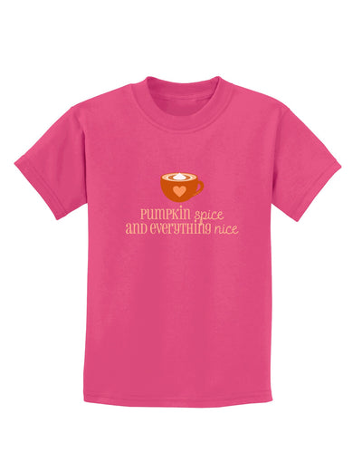 Pumpkin Spice and Everything Nice Childrens Dark T-Shirt-Childrens T-Shirt-TooLoud-Sangria-X-Small-Davson Sales