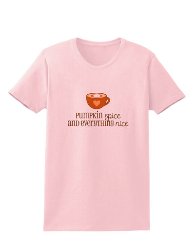 Pumpkin Spice and Everything Nice Womens T-Shirt-Womens T-Shirt-TooLoud-PalePink-X-Small-Davson Sales