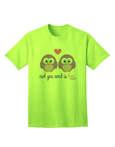 Purple Owls Adult T-Shirt: A Must-Have for Owl Lovers, by TooLoud-Mens T-shirts-TooLoud-Neon-Green-Small-Davson Sales