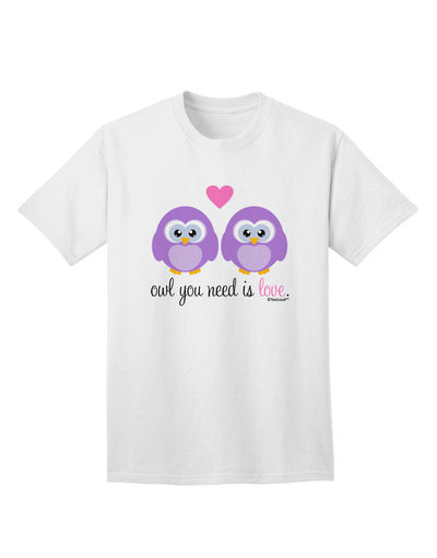 Purple Owls Adult T-Shirt: A Must-Have for Owl Lovers, by TooLoud-Mens T-shirts-TooLoud-White-Small-Davson Sales