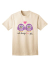 Purple Owls Adult T-Shirt - A Timeless Expression of Affection by TooLoud-Mens T-shirts-TooLoud-Natural-Small-Davson Sales