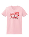 Qualified To Satisfy Womens T-Shirt-Womens T-Shirt-TooLoud-PalePink-X-Small-Davson Sales