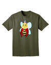 Queen Bee Mothers Day Adult Dark T-Shirt-Mens T-Shirt-TooLoud-Military-Green-Small-Davson Sales