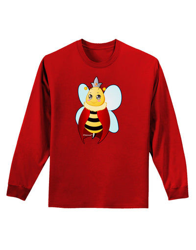 Queen Bee Mothers Day Adult Long Sleeve Dark T-Shirt-TooLoud-Red-Small-Davson Sales