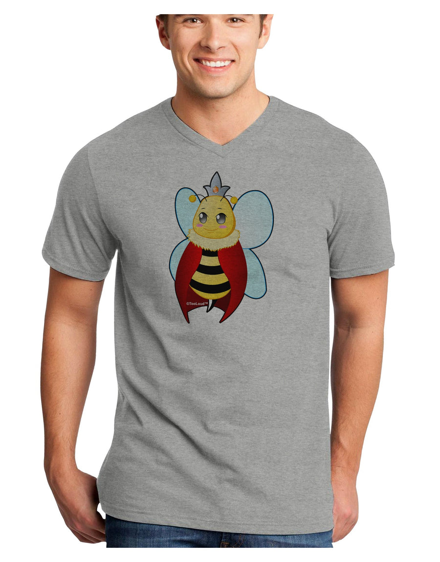 Queen Bee Mothers Day Adult V-Neck T-shirt-Mens V-Neck T-Shirt-TooLoud-White-Small-Davson Sales