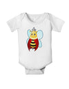 Queen Bee Mothers Day Baby Romper Bodysuit-Baby Romper-TooLoud-White-06-Months-Davson Sales