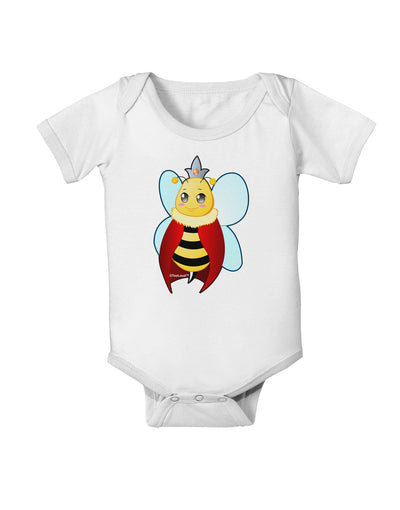 Queen Bee Mothers Day Baby Romper Bodysuit-Baby Romper-TooLoud-White-06-Months-Davson Sales