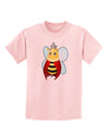 Queen Bee Mothers Day Childrens T-Shirt-Childrens T-Shirt-TooLoud-PalePink-X-Small-Davson Sales