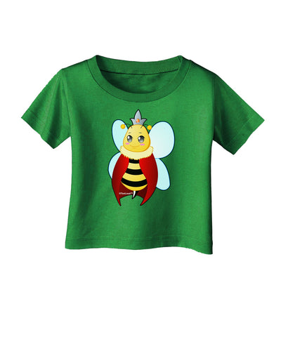 Queen Bee Mothers Day Infant T-Shirt Dark-Infant T-Shirt-TooLoud-Clover-Green-06-Months-Davson Sales