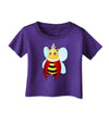 Queen Bee Mothers Day Infant T-Shirt Dark-Infant T-Shirt-TooLoud-Purple-06-Months-Davson Sales