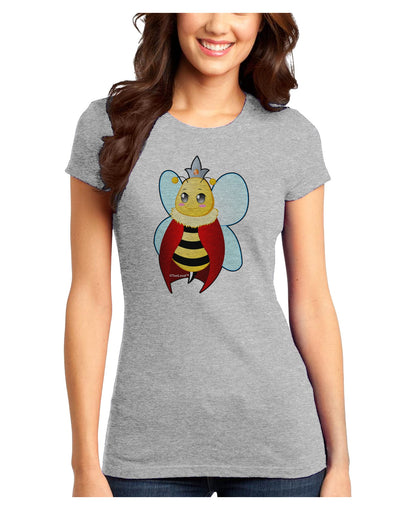 Queen Bee Mothers Day Juniors T-Shirt-Womens Juniors T-Shirt-TooLoud-Ash-Gray-Juniors Fitted X-Small-Davson Sales