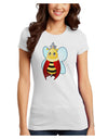 Queen Bee Mothers Day Juniors T-Shirt-Womens Juniors T-Shirt-TooLoud-White-Juniors Fitted X-Small-Davson Sales