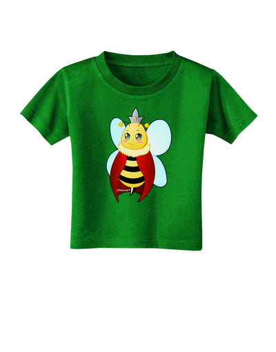 Queen Bee Mothers Day Toddler T-Shirt Dark-Toddler T-Shirt-TooLoud-Clover-Green-2T-Davson Sales