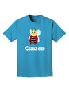 Queen Bee Text 2 Adult Dark T-Shirt-Mens T-Shirt-TooLoud-Turquoise-Small-Davson Sales