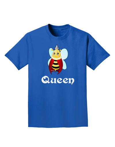 Queen Bee Text 2 Adult Dark T-Shirt-Mens T-Shirt-TooLoud-Royal-Blue-Small-Davson Sales