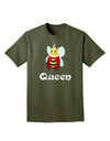 Queen Bee Text 2 Adult Dark T-Shirt-Mens T-Shirt-TooLoud-Military-Green-Small-Davson Sales