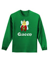 Queen Bee Text 2 Adult Long Sleeve Dark T-Shirt-TooLoud-Kelly-Green-Small-Davson Sales