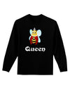 Queen Bee Text 2 Adult Long Sleeve Dark T-Shirt-TooLoud-Black-Small-Davson Sales