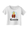 Queen Bee Text 2 Infant T-Shirt-Infant T-Shirt-TooLoud-White-06-Months-Davson Sales