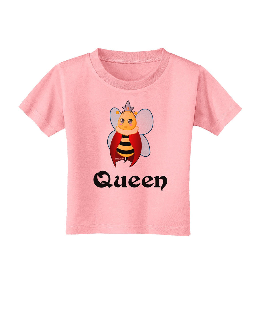 Queen Bee Text 2 Toddler T-Shirt-Toddler T-Shirt-TooLoud-White-2T-Davson Sales