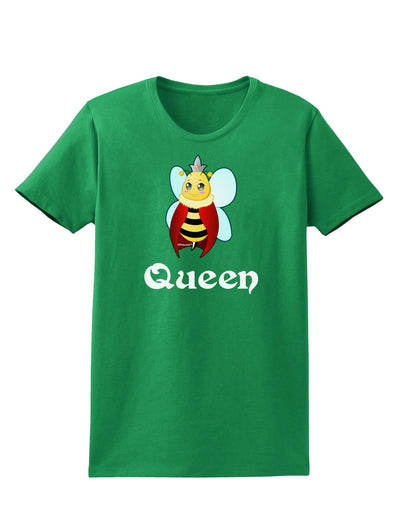 Queen Bee Text 2 Womens Dark T-Shirt-TooLoud-Kelly-Green-X-Small-Davson Sales