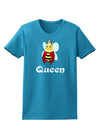 Queen Bee Text 2 Womens Dark T-Shirt-TooLoud-Turquoise-X-Small-Davson Sales