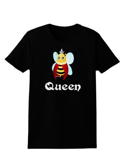 Queen Bee Text 2 Womens Dark T-Shirt-TooLoud-Black-X-Small-Davson Sales