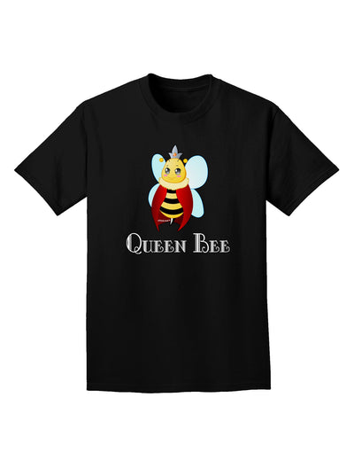 Queen Bee Text Adult Dark T-Shirt-Mens T-Shirt-TooLoud-Black-Small-Davson Sales