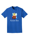 Queen Bee Text Adult Dark T-Shirt-Mens T-Shirt-TooLoud-Royal-Blue-Small-Davson Sales