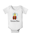 Queen Bee Text Baby Romper Bodysuit-Baby Romper-TooLoud-White-06-Months-Davson Sales