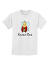 Queen Bee Text Childrens T-Shirt-Childrens T-Shirt-TooLoud-White-X-Small-Davson Sales