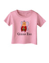 Queen Bee Text Infant T-Shirt-Infant T-Shirt-TooLoud-Candy-Pink-06-Months-Davson Sales